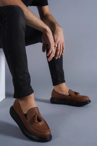 Knack Günlük Spor Klasik Ayakkabı 818 Taba (Siyah Taban) - Resim 3