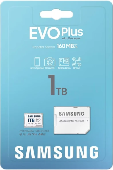Evo Plus 1TB Microsd Mb-mc1t0sa/apc 160 Mb/sn Beyaz Hafıza Kartı ( Türkiye Garantili) - 6