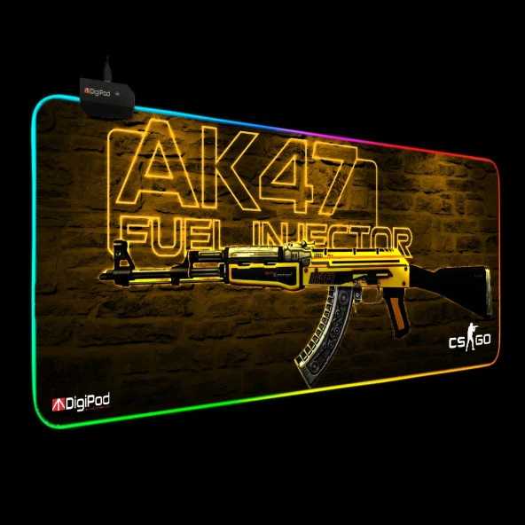 Digipod RGB oyuncu mousepad RGB Gaming oyuncu mouse pad kaymaz taban 70 x 30 - 4