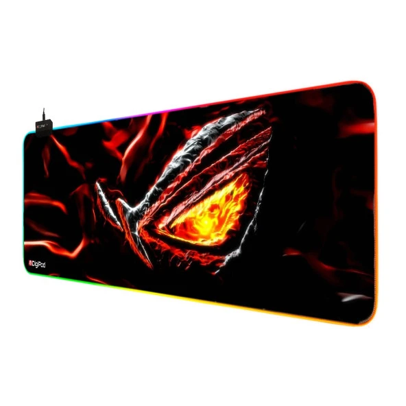 Digipod RGB oyuncu mousepad RGB Gaming oyuncu mouse pad kaymaz taban 70 x 30 - 2