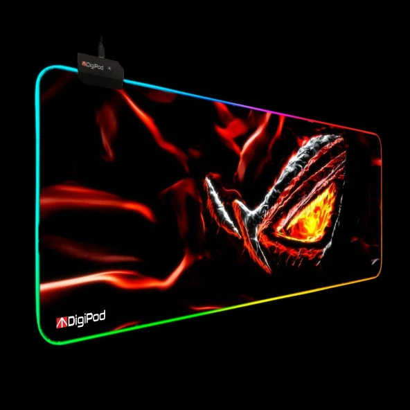 Digipod RGB oyuncu mousepad RGB Gaming oyuncu mouse pad kaymaz taban 70 x 30 - 5