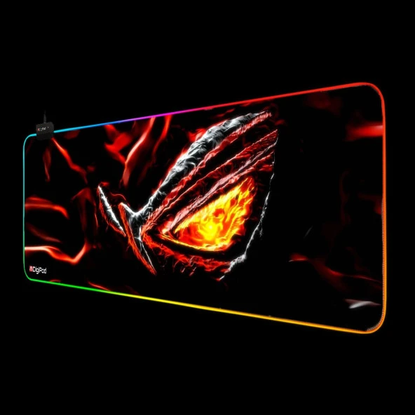Digipod RGB oyuncu mousepad RGB Gaming oyuncu mouse pad kaymaz taban 70 x 30 - 6