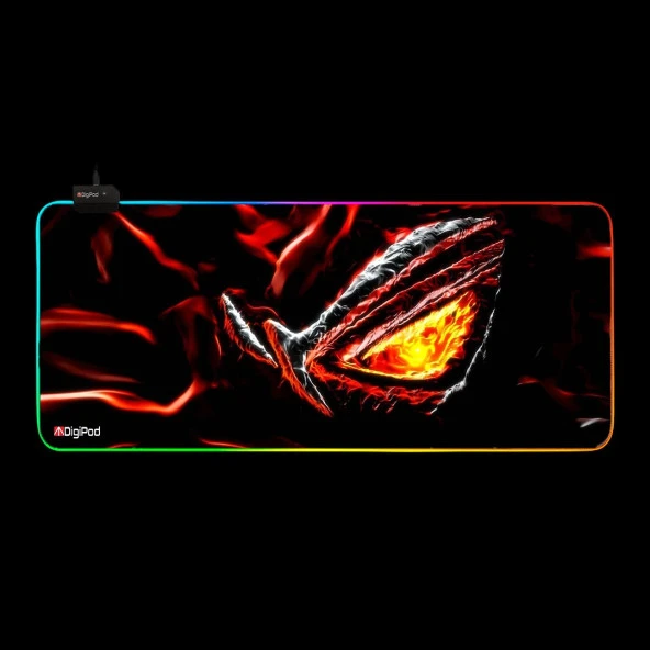 Digipod RGB oyuncu mousepad RGB Gaming oyuncu mouse pad kaymaz taban 70 x 30 - 7