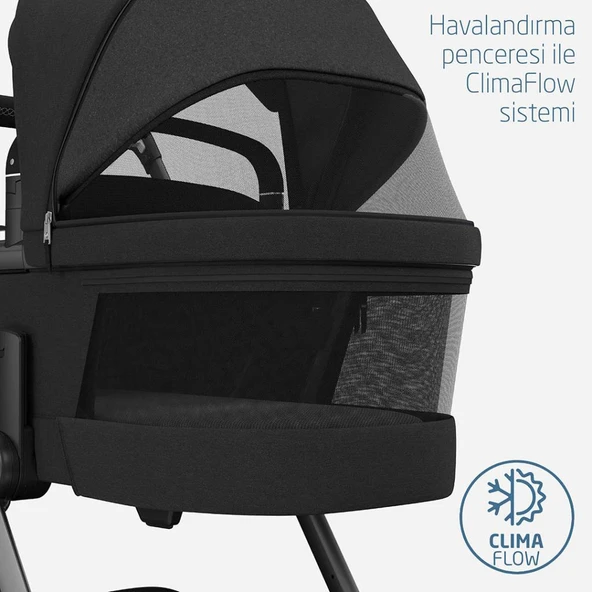 Maxi-Cosi Fame Yatış Pozisyonu Ayarlanabilir Ekstra Geniş 0-9 kg Portbebe Twillic Black - 5