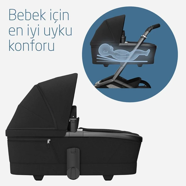 Maxi-Cosi Fame Yatış Pozisyonu Ayarlanabilir Ekstra Geniş 0-9 kg Portbebe Twillic Black - 2