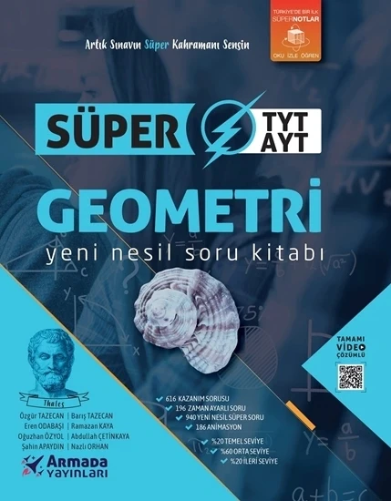 ARMADA YAYINLARI SÜPER TYT-AYT GEOMETRİ YENİ NESİL SORU KİTABI ürün görseli