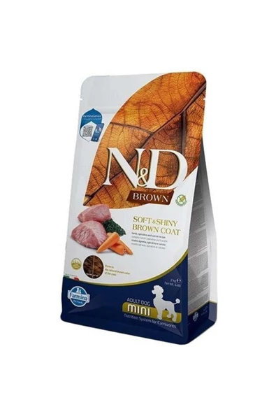 Brown Kuzu Havuç Patates Ve Spirulina Küçük Irk Yetişkin Köpek Maması 2 Kg