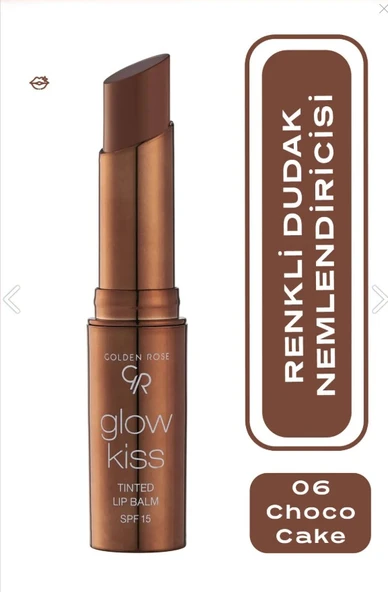 Golden Rose Glow Kiss Tinted Lip Balm No: 06 Choco Cake - Renkli Dudak Nemlendirici