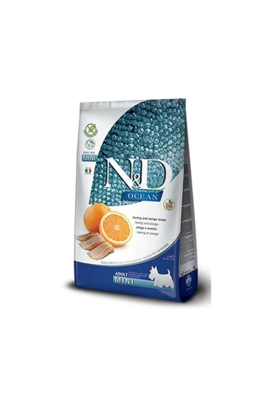 N&D Ocean Yetiş kin Küçük Irk Köpek Maması Balıklı Tahılsız 2.5 Kg