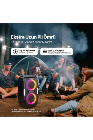 Ttec 2BH11 Carnival Pro 120W Taşınabilir Kablosuz Bluetooth Parti Hoparlörü - 5