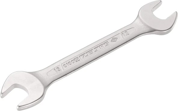 İzeltaş Çatal Iki Ağız Anahtar Kısa Boy, Krom, 12X13 mm