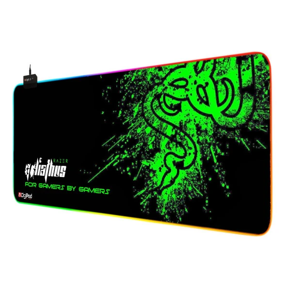 Digipod RGB oyuncu mousepad RGB Gaming oyuncu mouse pad kaymaz taban  70 x 30 - 2