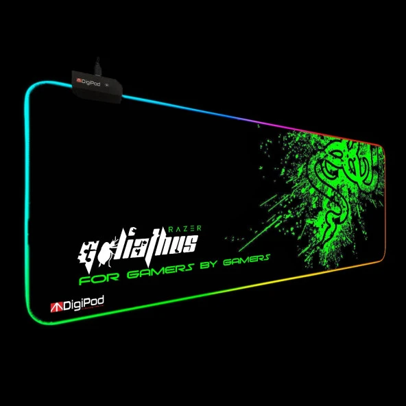 Digipod RGB oyuncu mousepad RGB Gaming oyuncu mouse pad kaymaz taban 70 x 30 - 4