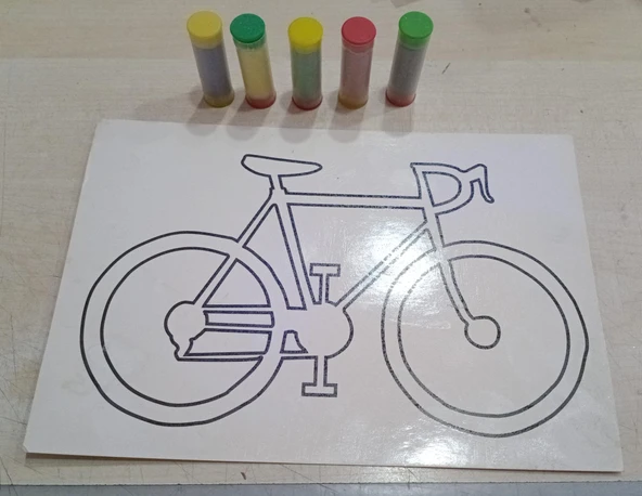 ANAOKULLARI İÇİN -KUM BOYAMA SETİ  .. 14 ADET TEK PAKET .. 5 ÇEŞİT RENK KUM.