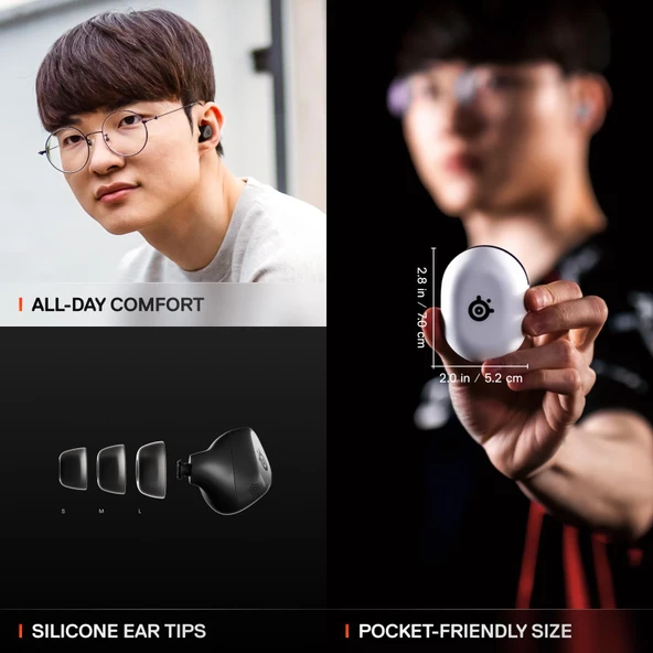 SteelSeries Arctis GameBuds Xbox için Kablosuz Kulak İçi Oyun Kulaklığı - Siyah - 6