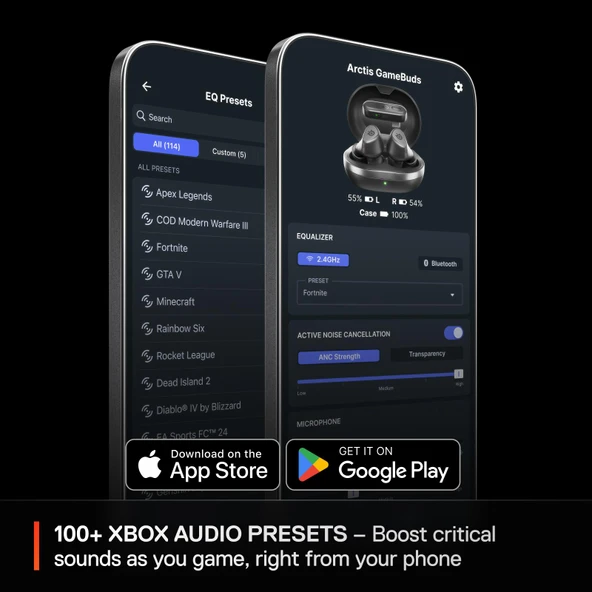 SteelSeries Arctis GameBuds Xbox için Kablosuz Kulak İçi Oyun Kulaklığı - Siyah - 5