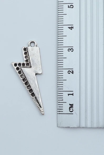 Şimşek - The Flash Gümüş Kaplama Düz Zincir Kolye - Resim 3