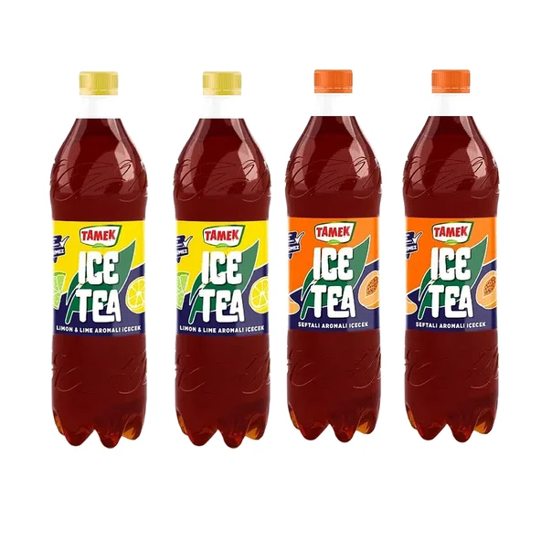 Tamek Ice Tea Şeftali ve Limon & Lime 1500 ml Pet x 4 Adet