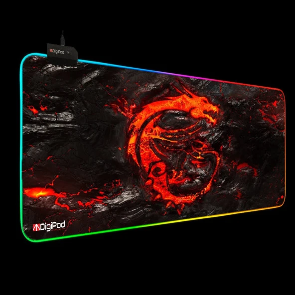 Digipod RGB oyuncu mousepad RGB Gaming oyuncu mouse pad kaymaz taban 70 x 30 - 4