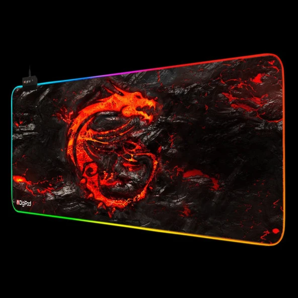 Digipod RGB oyuncu mousepad RGB Gaming oyuncu mouse pad kaymaz taban 70 x 30 - 7