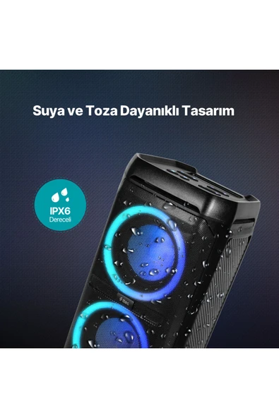 Ttec 2BH12 Carnival 100W Taşınabilir Kablosuz Bluetooth Parti Hoparlörü - 8