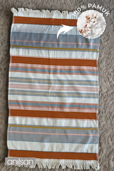 Gün Batımı Çizgi Detay El Havlusu %100 Pamuk 50x80