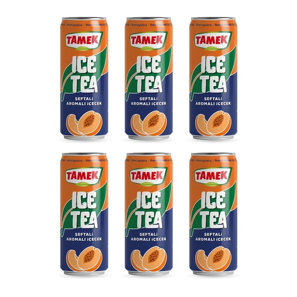 Tamek Ice Tea Şeftali 330 ml x 6 Adet