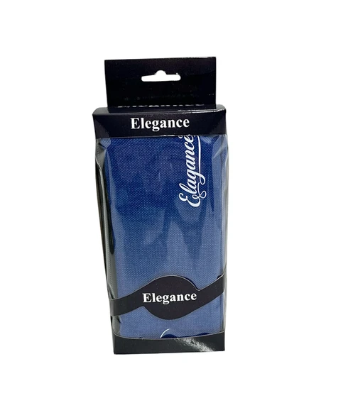 Elegance Mavi Çift Bölmeli Kalem Çantası - 6