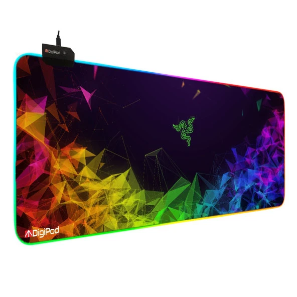 Digipod RGB oyuncu mousepad RGB Gaming oyuncu mouse pad kaymaz taban 70 x 30
