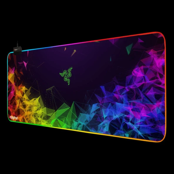 Digipod RGB oyuncu mousepad RGB Gaming oyuncu mouse pad kaymaz taban 70 x 30 - 4
