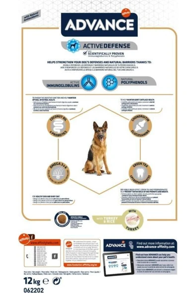 Advance Dog German Shepherd 12 Kg - Resim 4