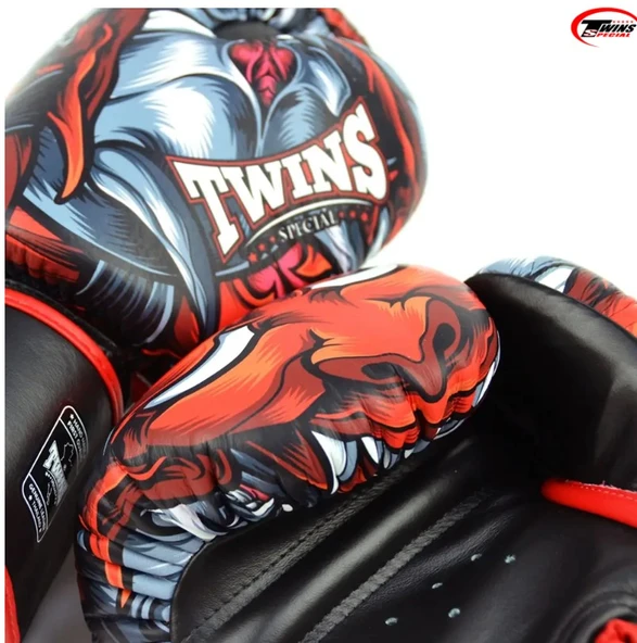 Twins FBGVL3-58RD Kabuki Boks Eldiveni Deri Muay Thai Eldiveni - 4