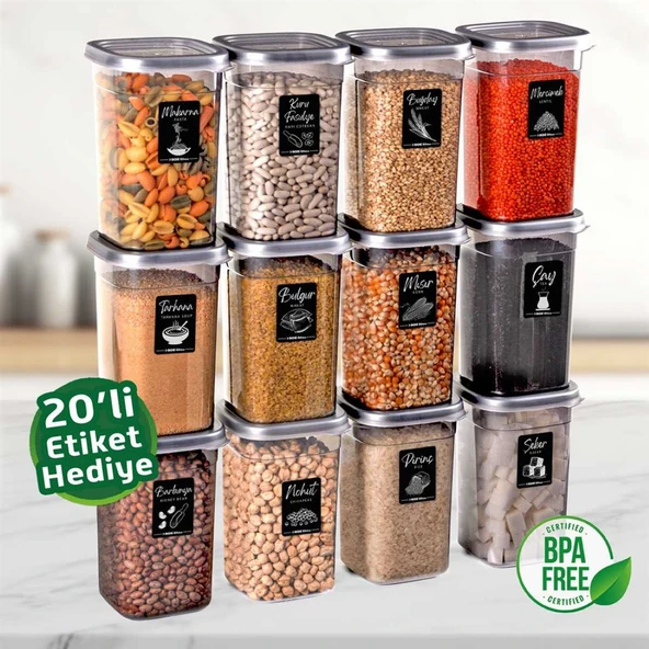 SAKLAMA KABI KARE 1200ML 12 ADET