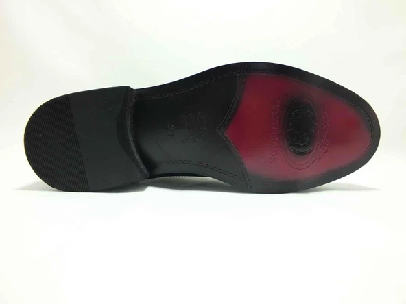 Çarıkçım Hakiki Deri Erkek Ayakkabı Siyah-Rugan 114 947 - 4