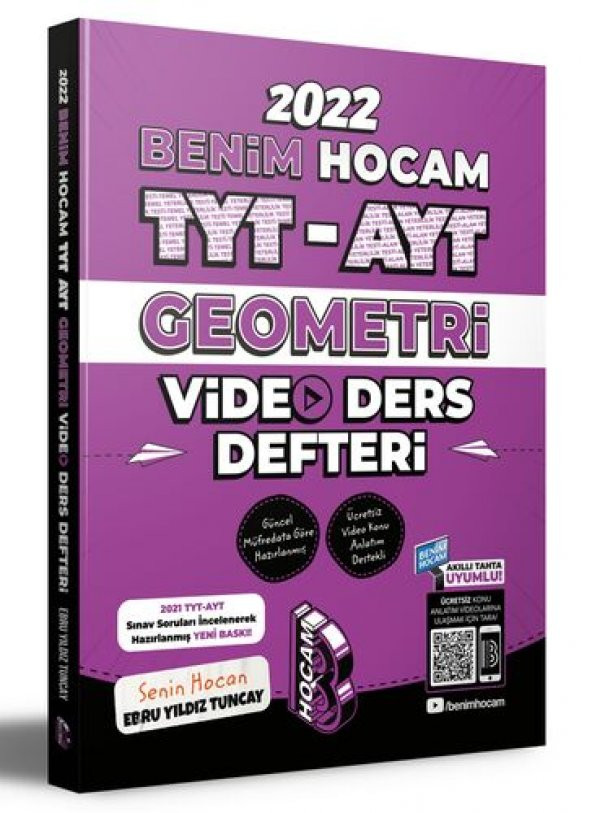 Benim Hocam Yayınları 2022 TYT - AYT Geometri Video Ders Defteri