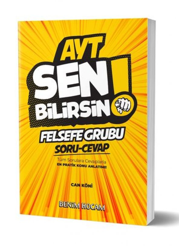 Benim Hocam Yayınları Ayt Felsefe Sen Bilirsin Soru-Cevap Kitabı