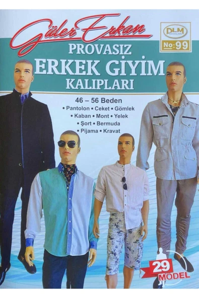 Dilem Yayınları Güler Erkan Provasız Erkek Giyim Kalıpları No 99 ürün görseli 1