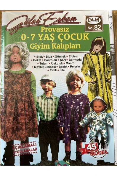 Güler Erkan Provasız 0-7 Yaş Çocuk Giyim Kalıpları Güler Erkan - Resim 3