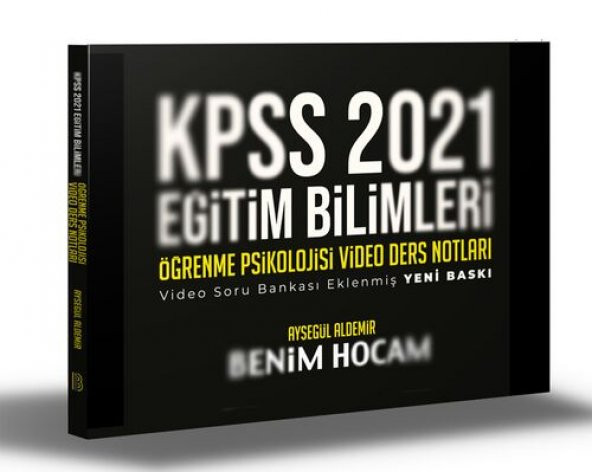 Benim Hocam Yayınları Kpss Eğitim Bilimleri Öğrenme Psikolojisi Video Ders Notları