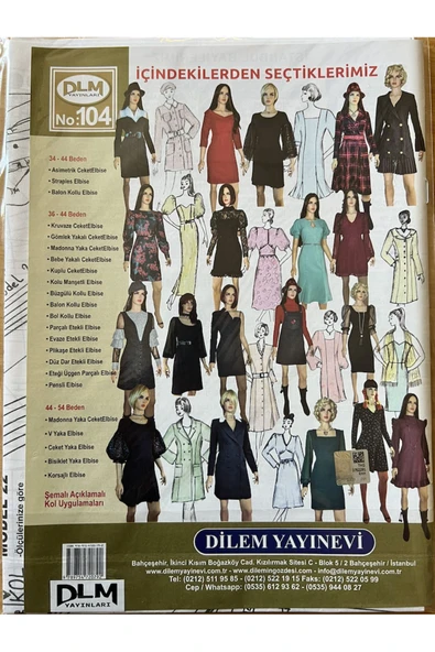 Güler Erkan Provasız Elbise Ve Ceketelbise Giyim Kalıpları - 5