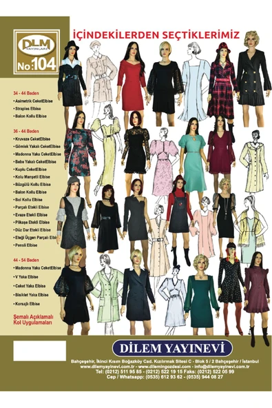 Güler Erkan Provasız Elbise Ve Ceketelbise Giyim Kalıpları - 3