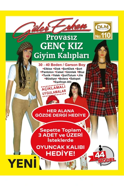 Güler Erkan Provasız Genç Kız Giyim Kalıpları ürün görseli 1