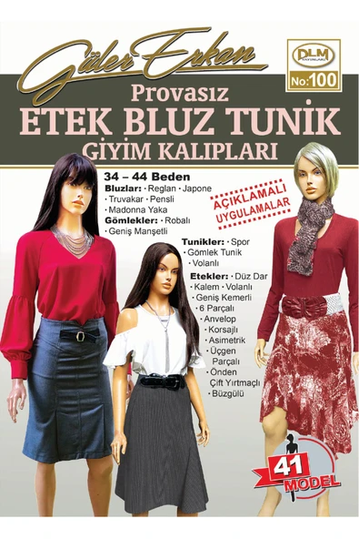 Güler Erkan Provasız Etek Bluz Tunik Giyim Kalıpları - Resim 2