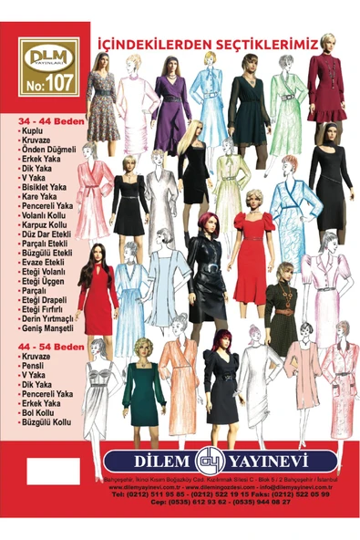 Güler Erkan Provasız Moda Elbise Giyim Kalıpları - 3