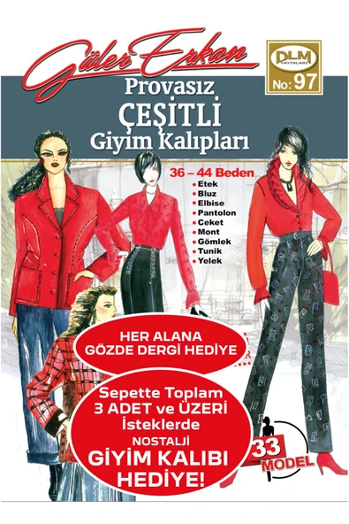 Güler Erkan Provasız Çeşitli Giyim Kalıpları ürün görseli 1