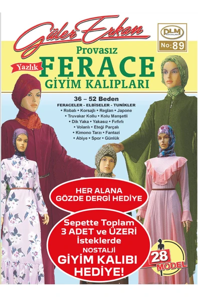 Güler Erkan Provasız Yazlık Ferace Giyim Kalıpları ürün görseli 1