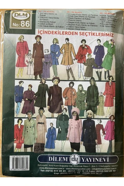 Güler Erkan Provasız Pardösü Manto Kaban Giyim Kalıpları - Resim 5