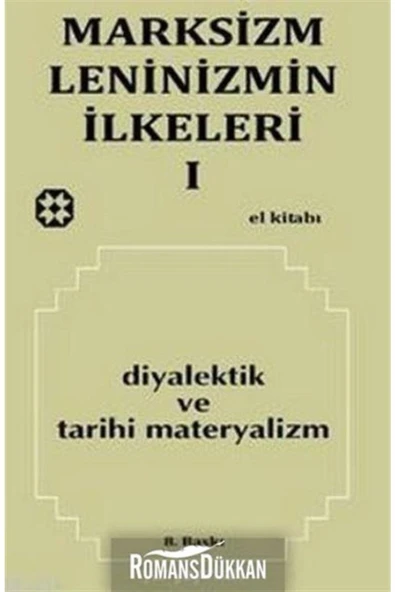 Yar Yayınları Marksizm Leninizmin Ilkeleri Cilt 1 Diyalektik Ve Tarihi Materyalizm