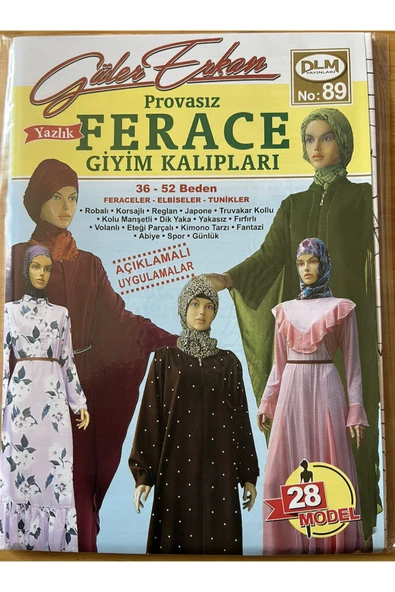 Güler Erkan Provasız Yazlık Ferace Giyim Kalıpları - Resim 4
