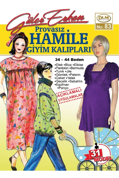 Güler Erkan Provasız Hamile Giyim Kalıpları No:83 ürün görseli 1